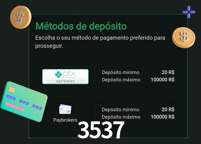 O cassino 3537 oferece uma grande variedade de métodos de pagamento